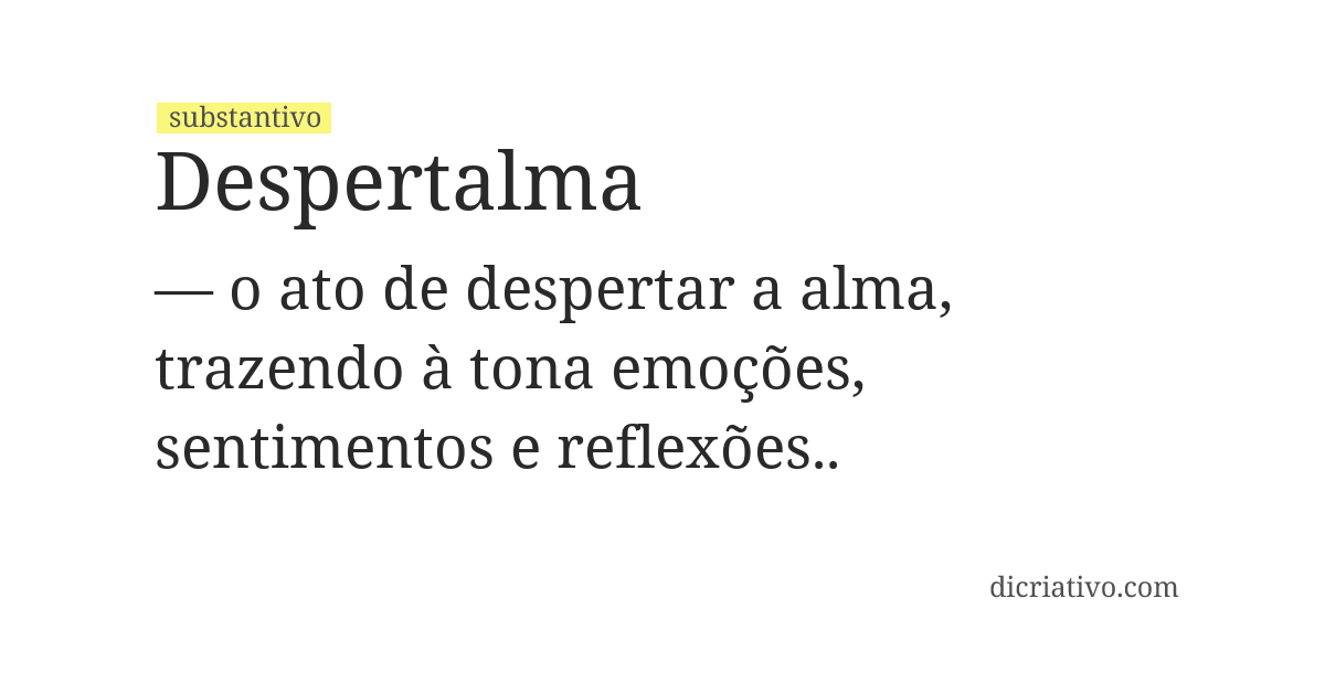 Significado de despertalma