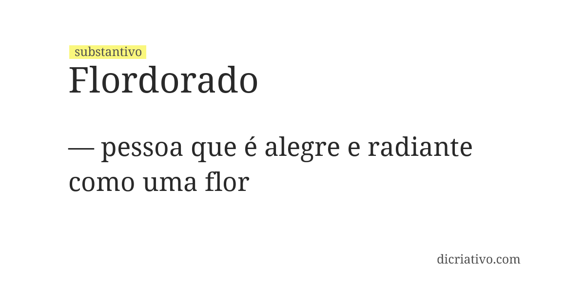 Significado de flordorado