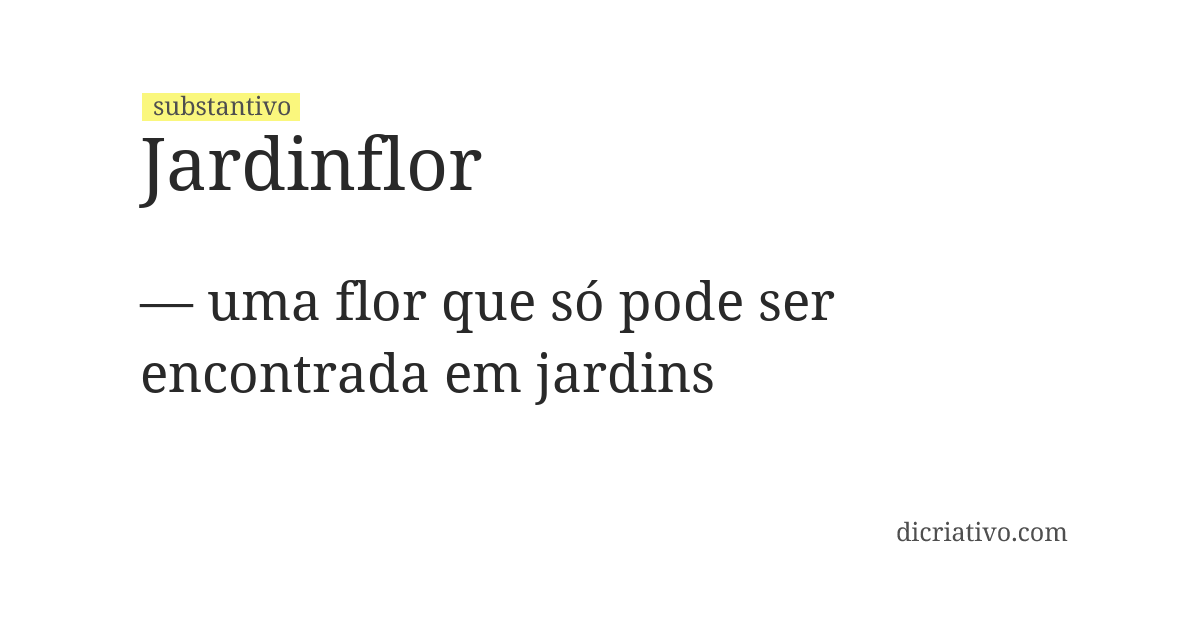 Significado de jardinflor