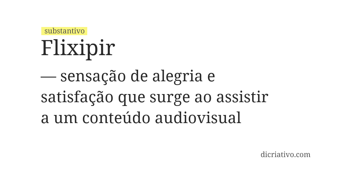 Significado de flixipir