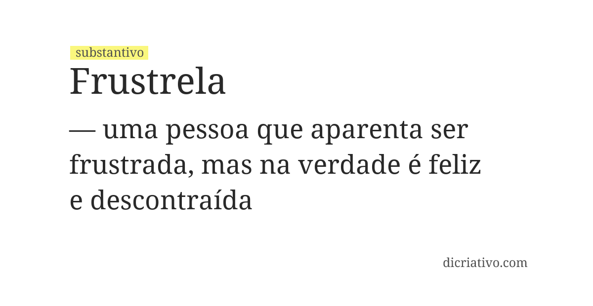 Significado de frustrela