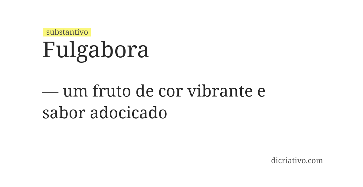 Significado de fulgabora