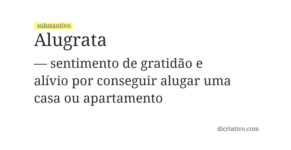 Significado de alugrata