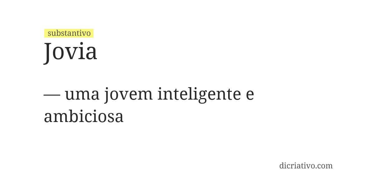 Significado de jovia