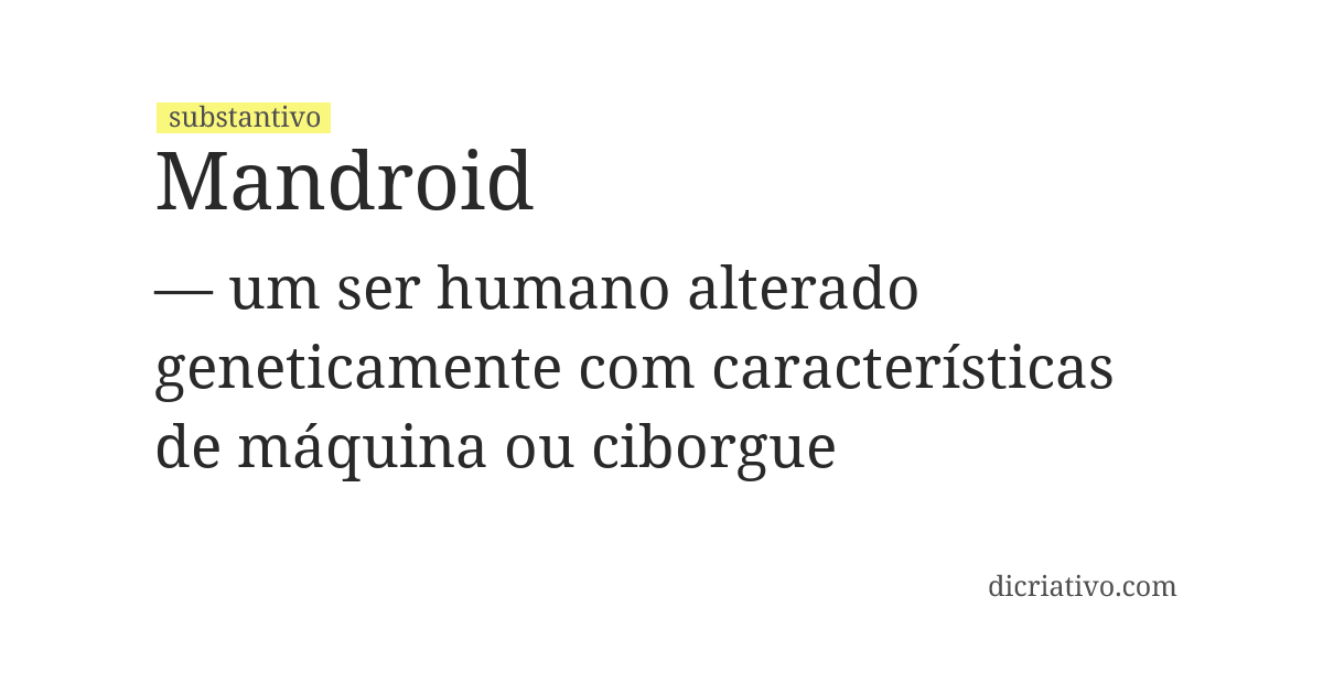 Significado de mandroid