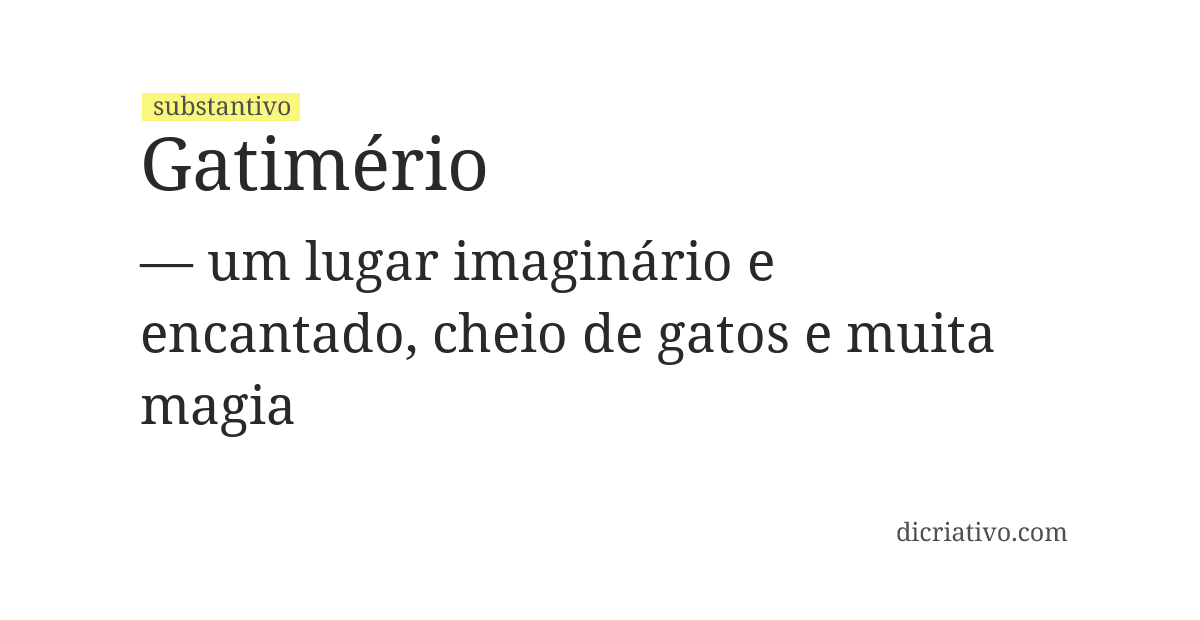 Significado de gatimério