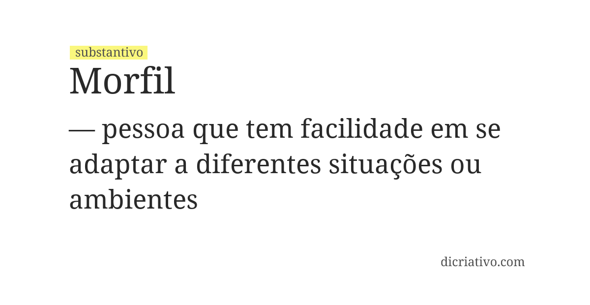 Significado de morfil