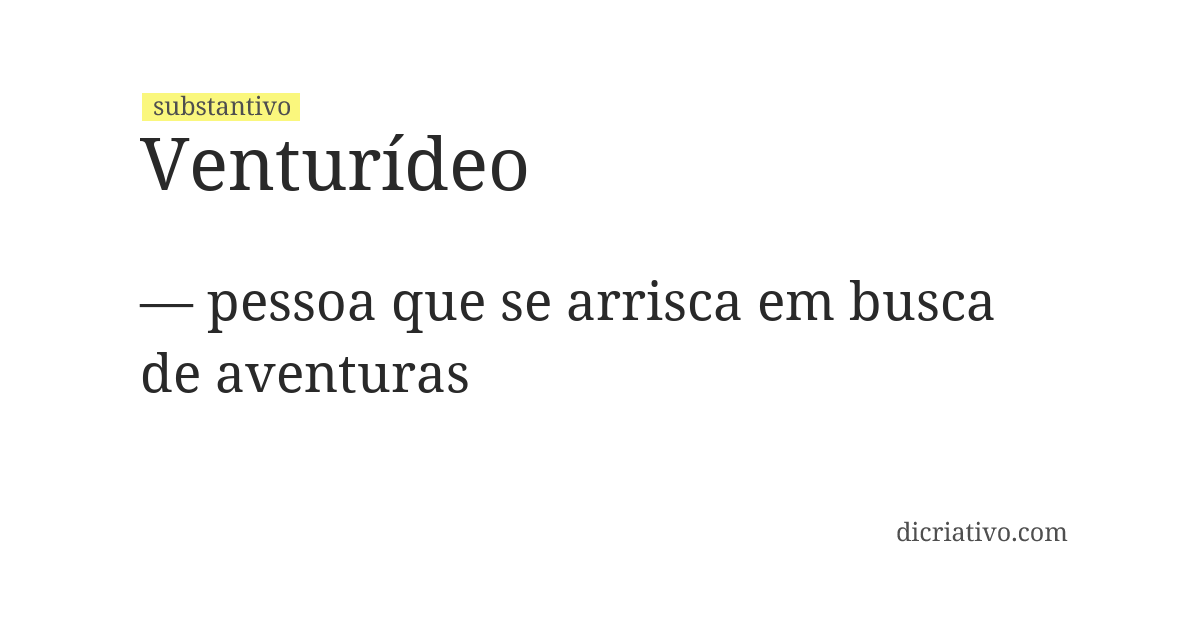 Significado de venturídeo