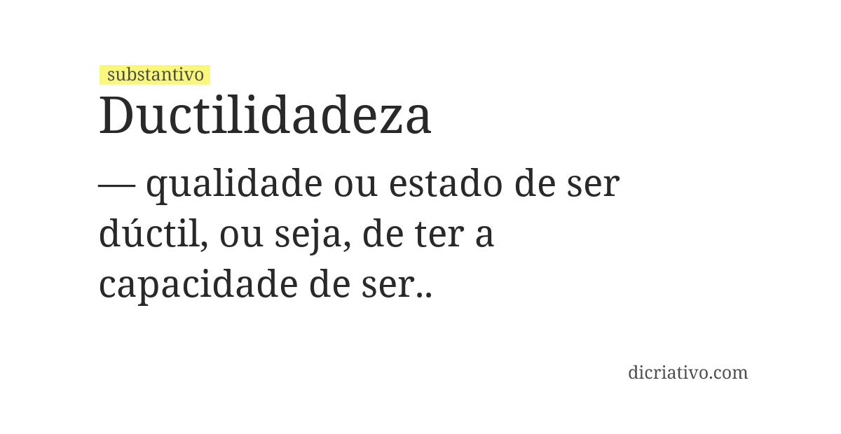 Significado de ductilidadeza
