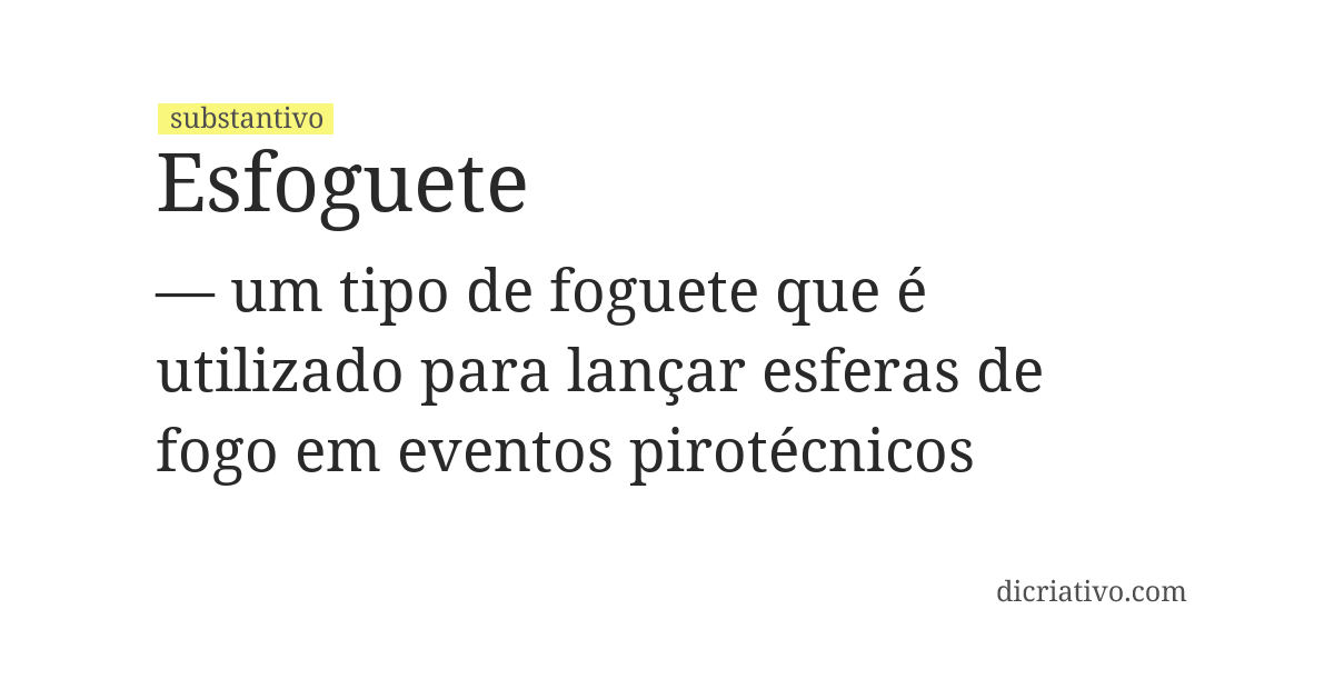Significado de esfoguete