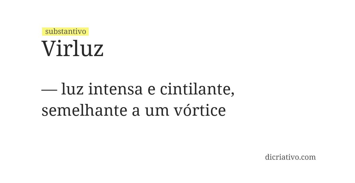 Significado de virluz
