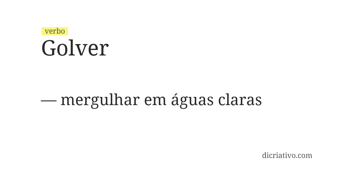 Significado de golver