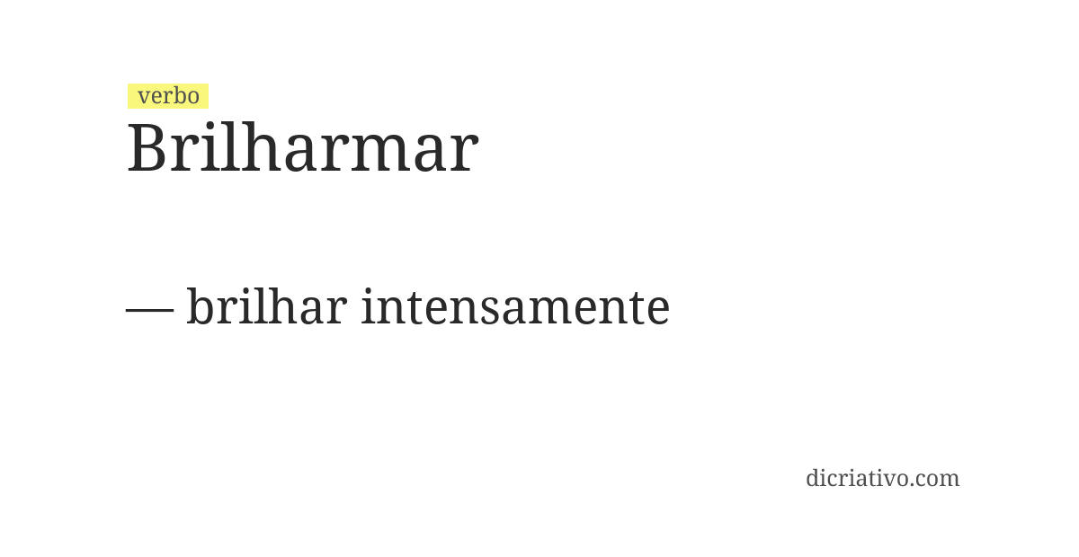 Significado de brilharmar