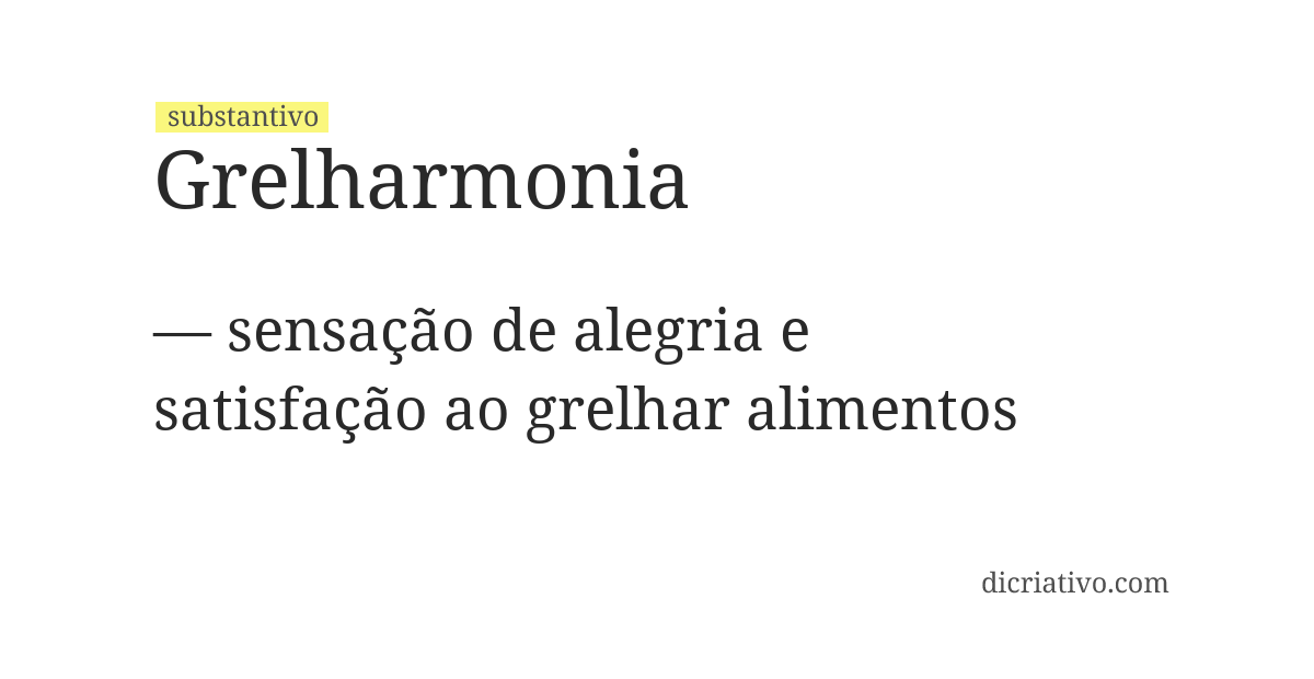 Significado de grelharmonia