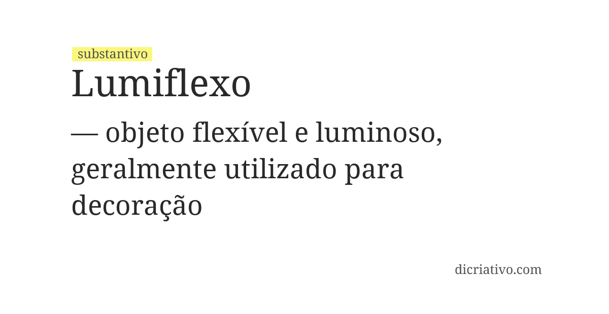 Significado de lumiflexo