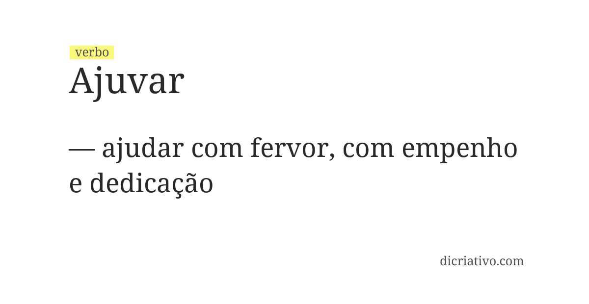 Significado de ajuvar