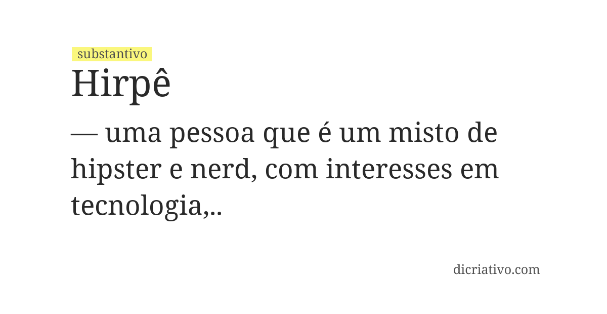 Significado de hirpê
