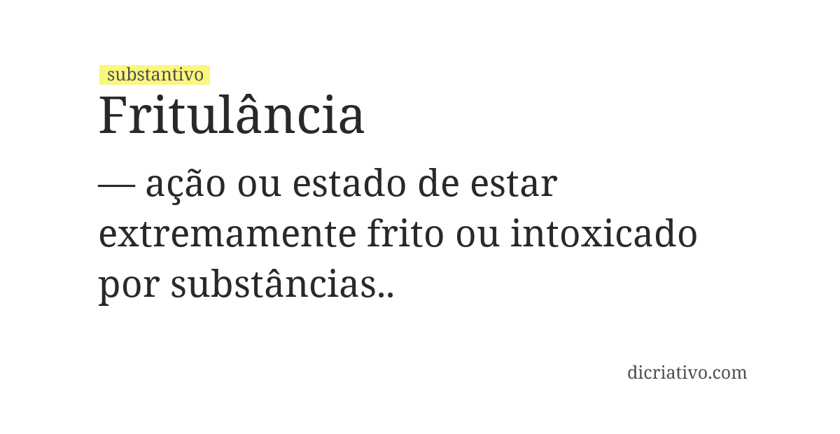 Significado de fritulância