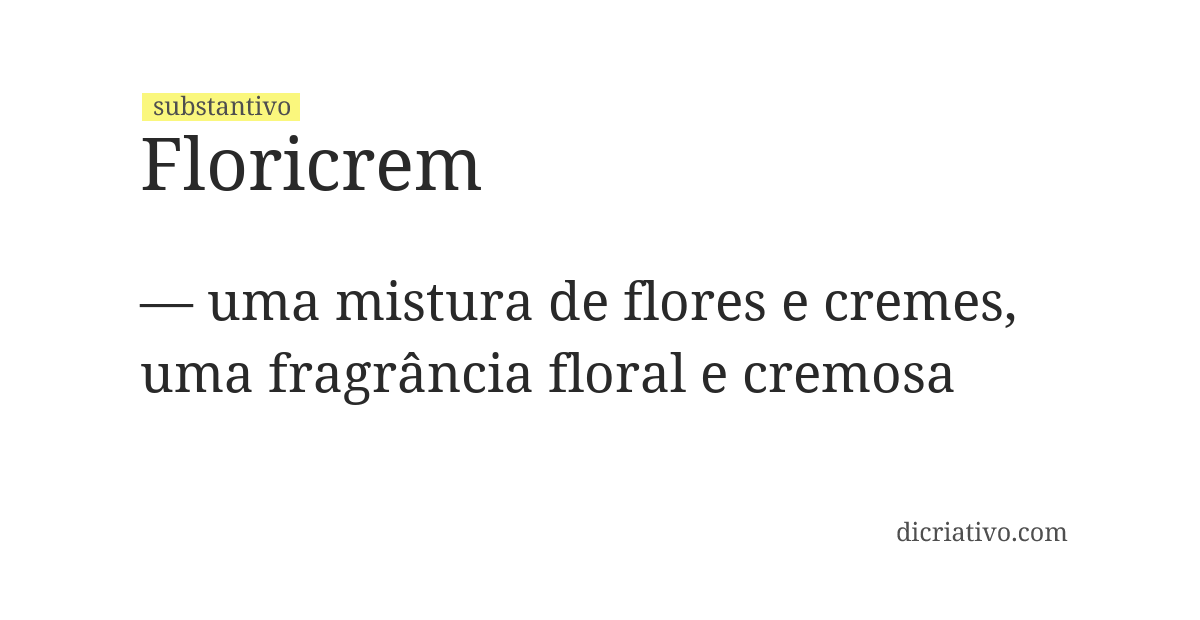 Significado de floricrem
