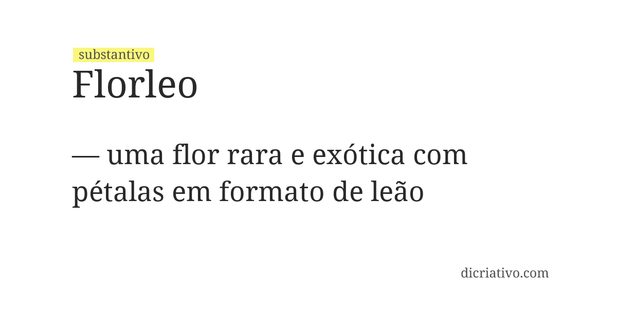 Significado de florleo