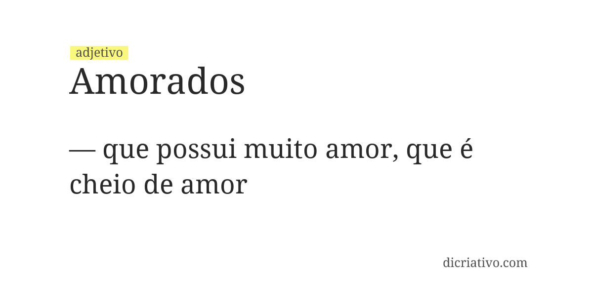 Significado de amorados