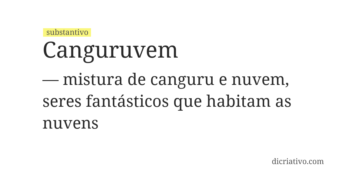 Significado de canguruvem