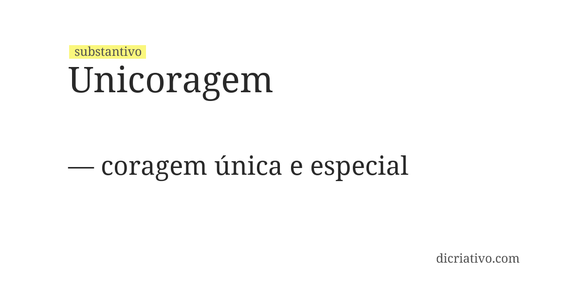 Significado de unicoragem