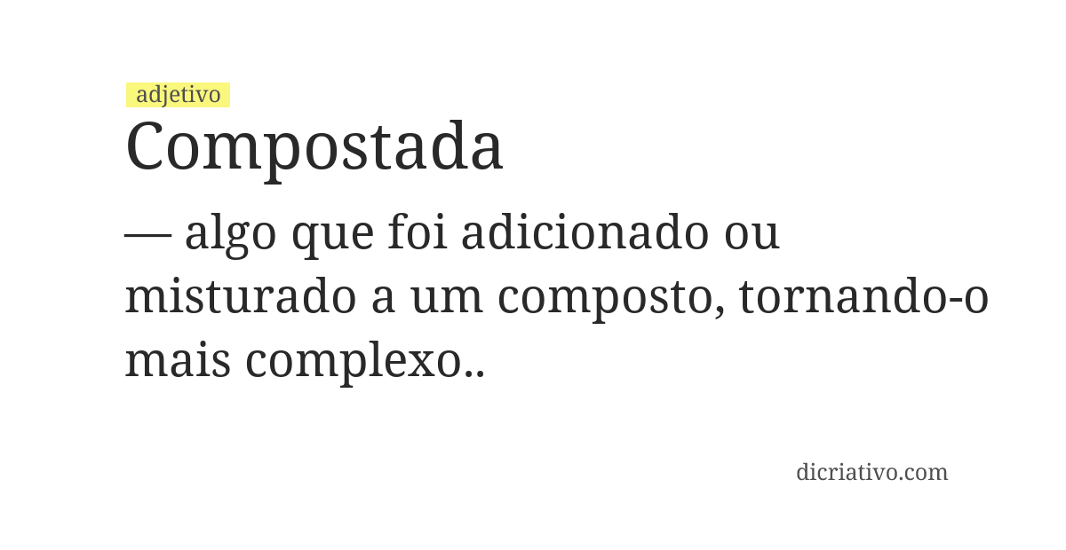 Significado de compostada