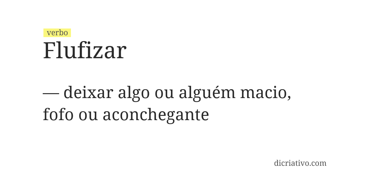 Significado de flufizar