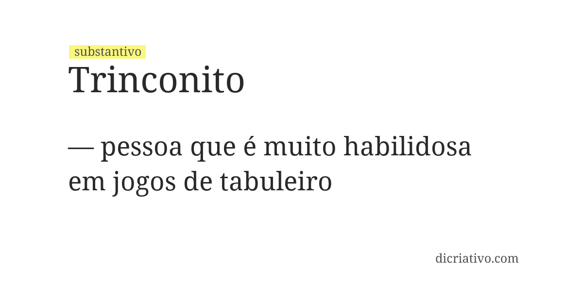 Significado de trinconito