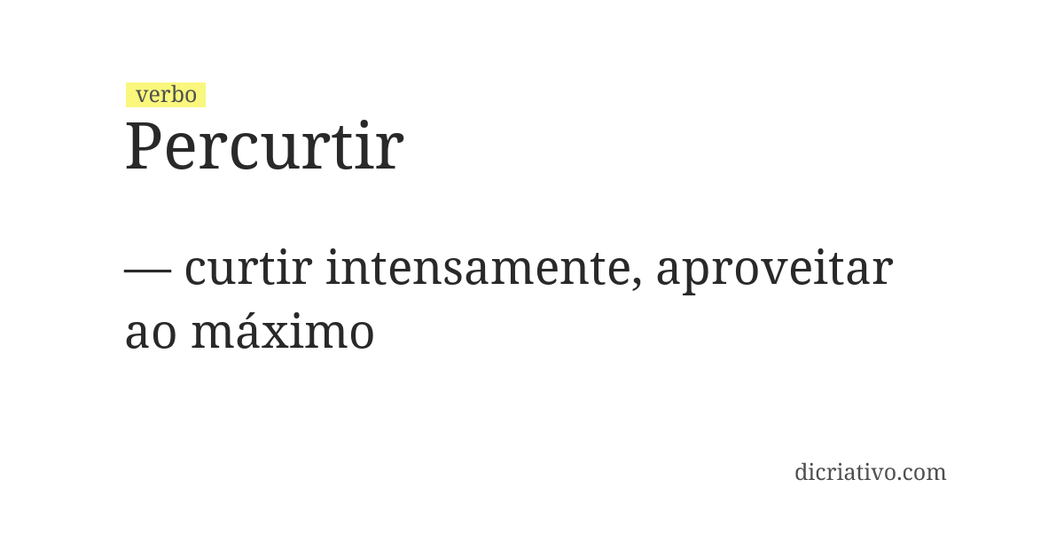 Significado de percurtir