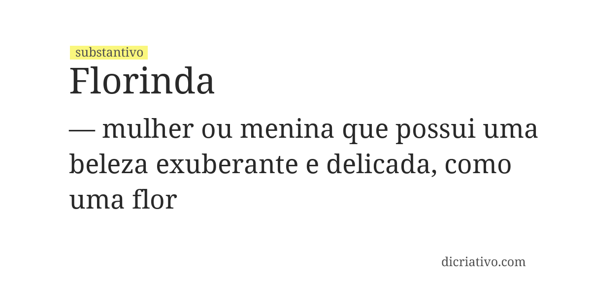 Significado de florinda