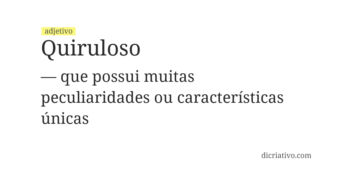 Significado de quiruloso