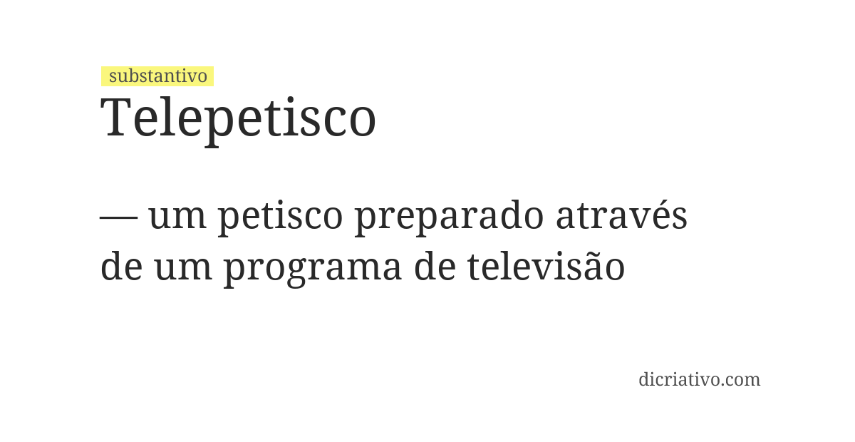 Significado de telepetisco