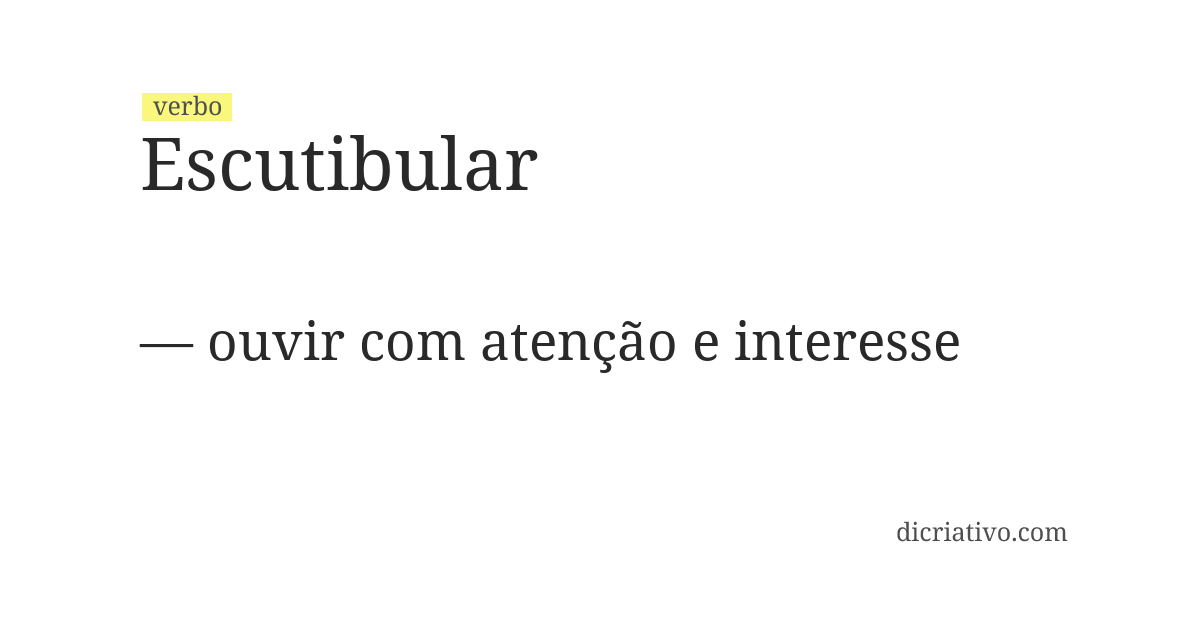 Significado de escutibular