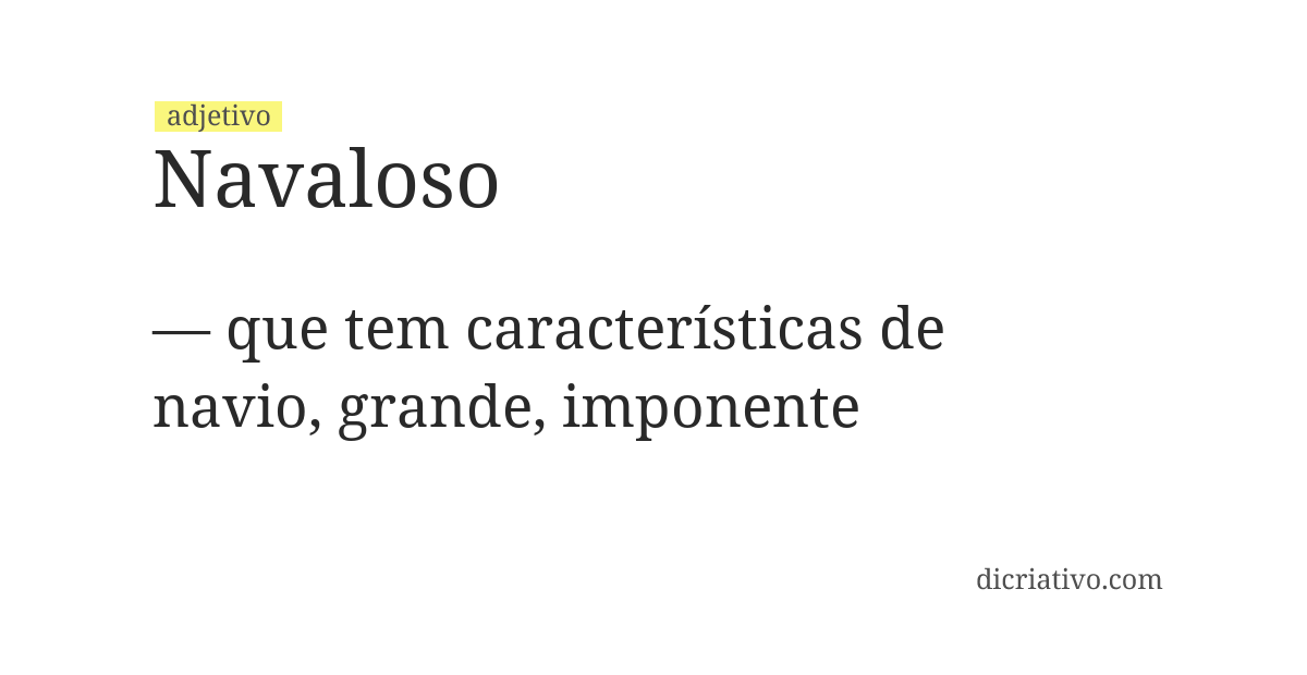 Significado de navaloso