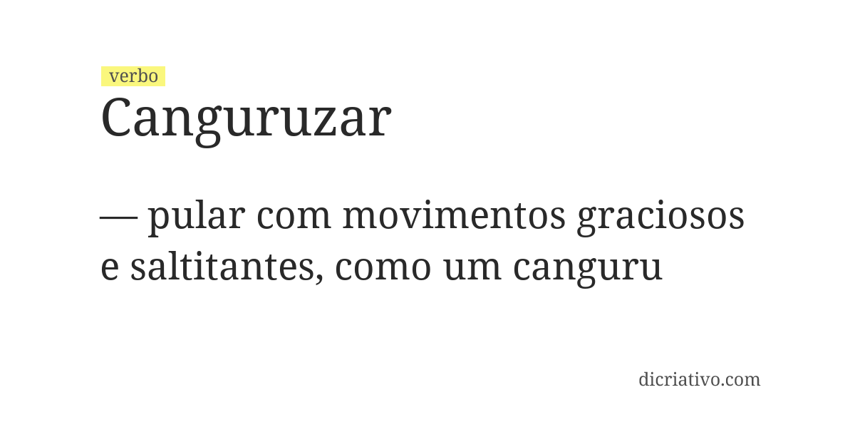 Significado de canguruzar