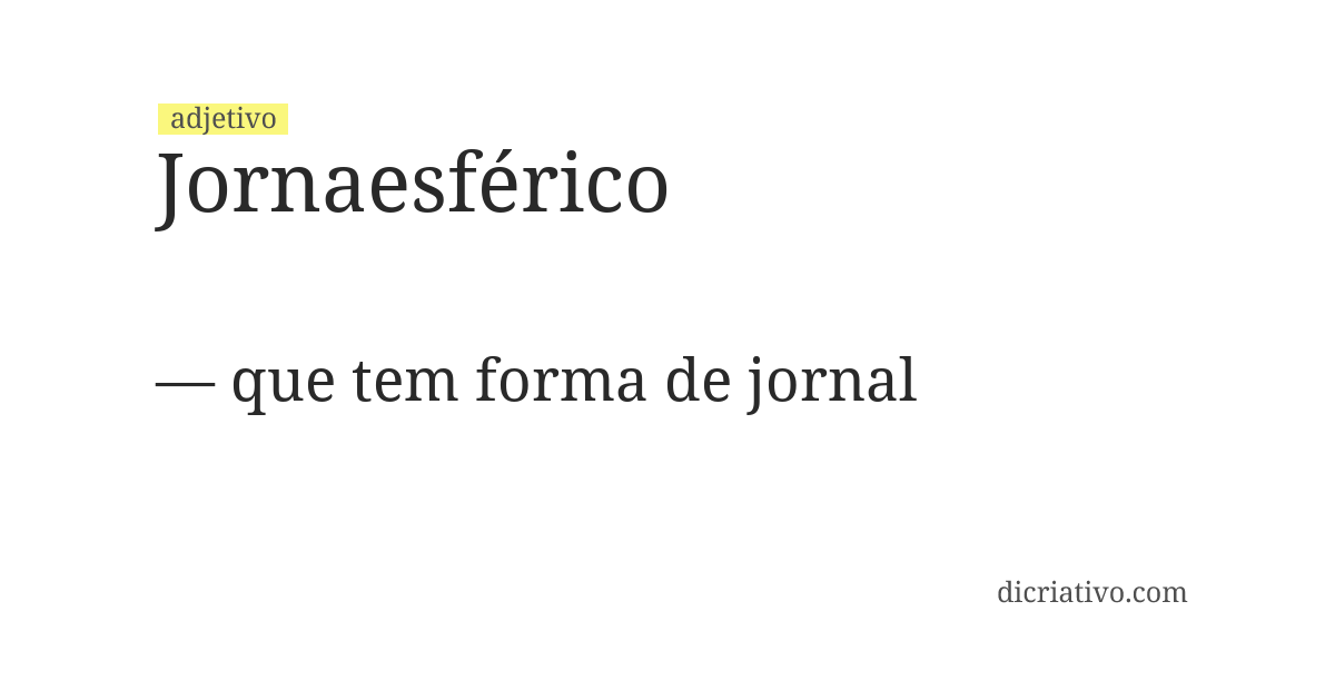 Significado de jornaesférico