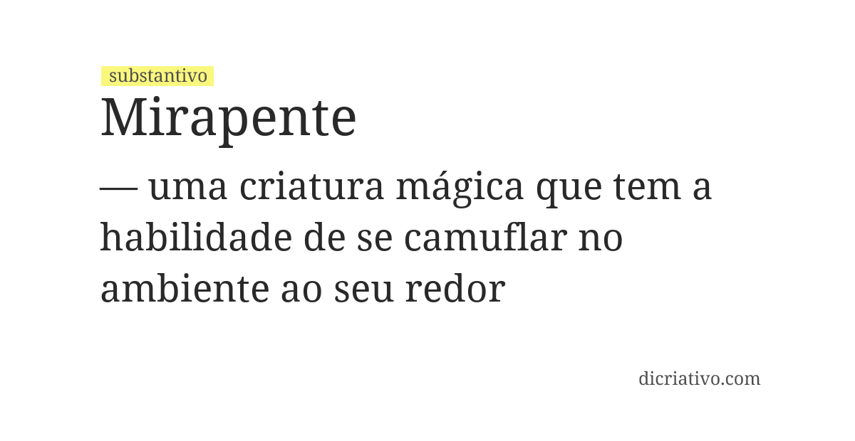 Significado de mirapente