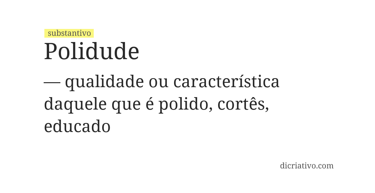 Significado de polidude