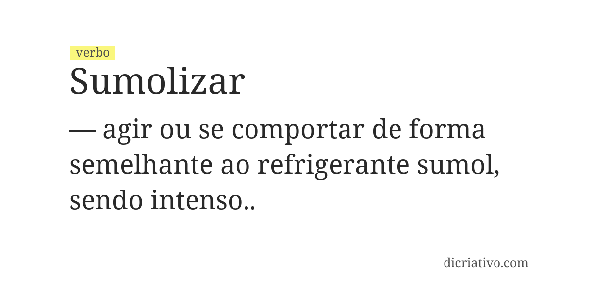 Significado de sumolizar