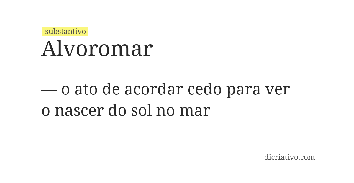 Significado de alvoromar