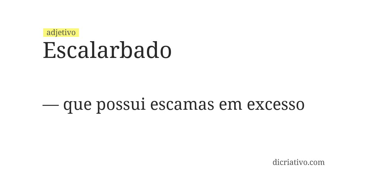 Significado de escalarbado