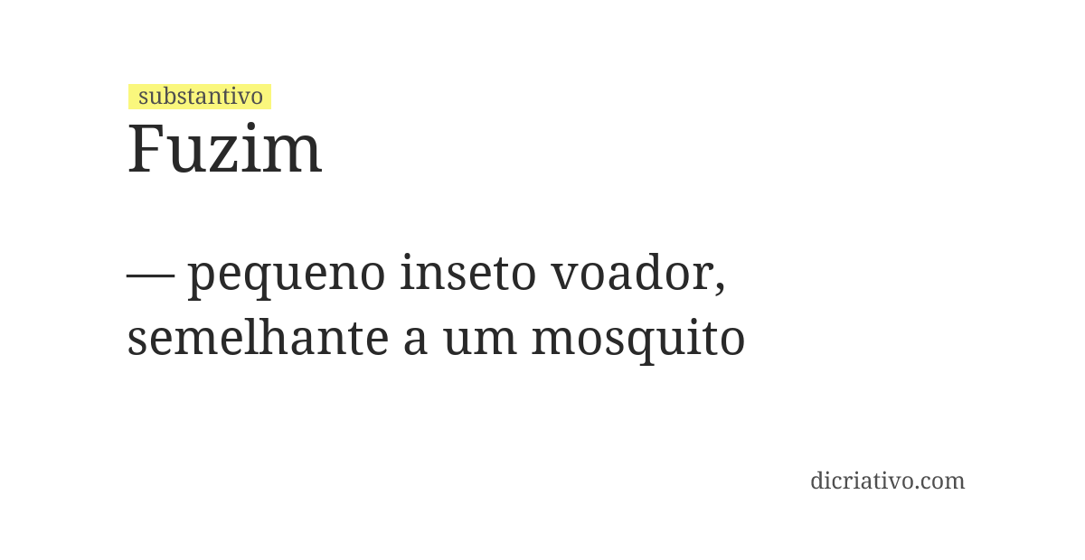 Significado de fuzim
