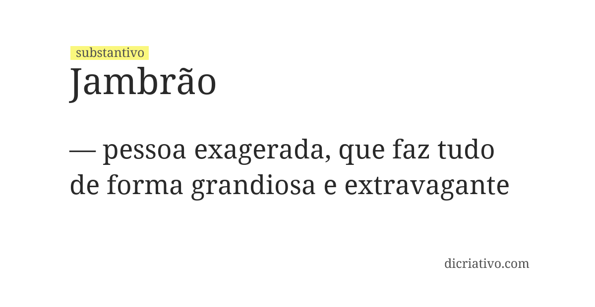 Significado de jambrão