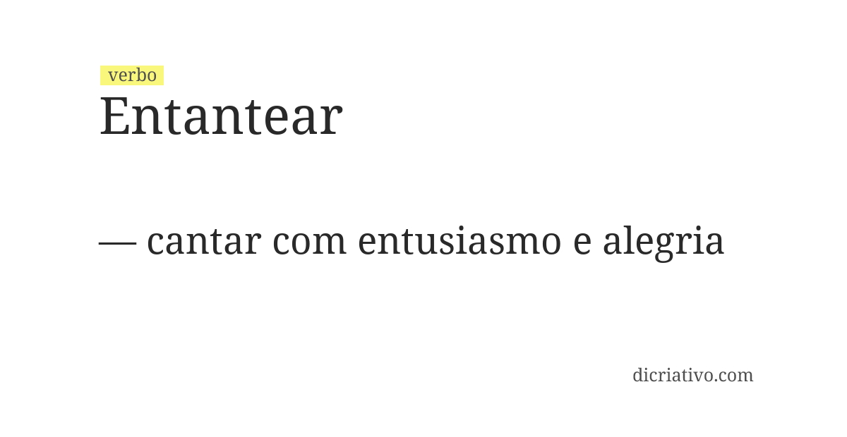 Significado de entantear