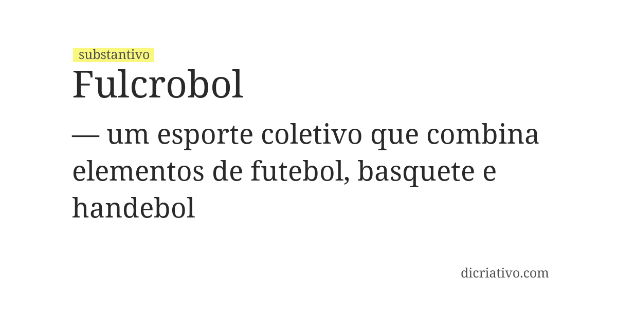 Significado de fulcrobol