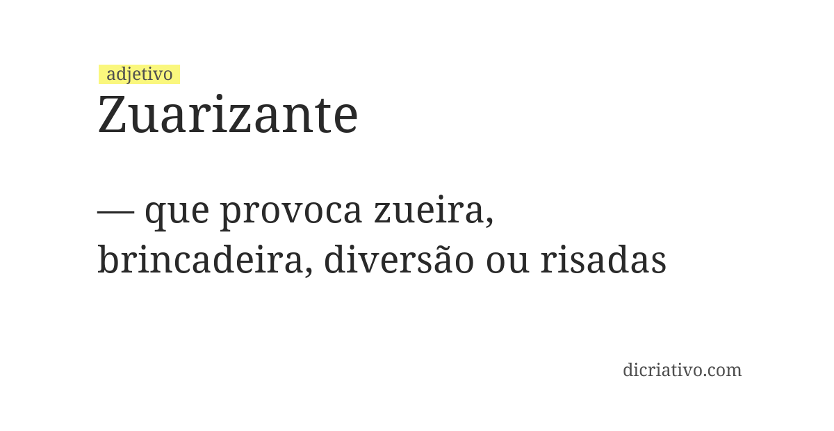 Significado de zuarizante