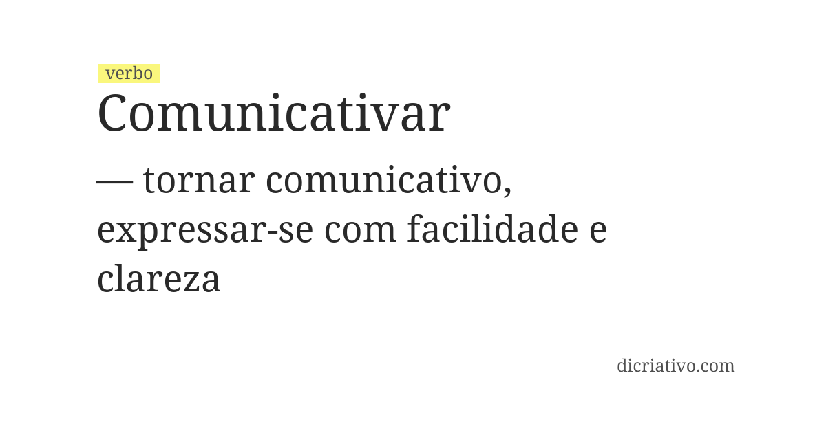 Significado de comunicativar