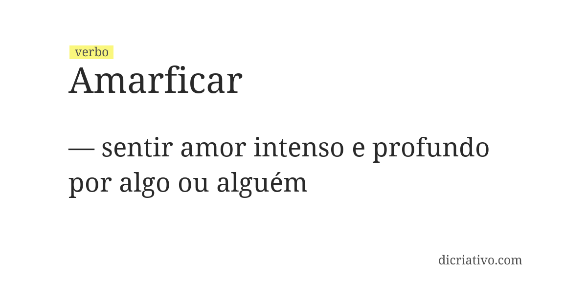 Significado de amarficar